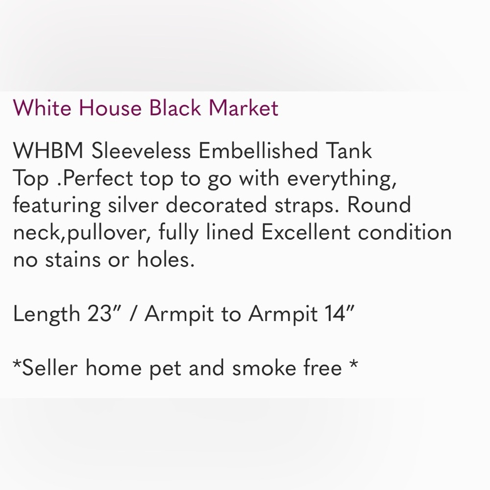 White House Black Market Elegant Top - Picture 7 of 9